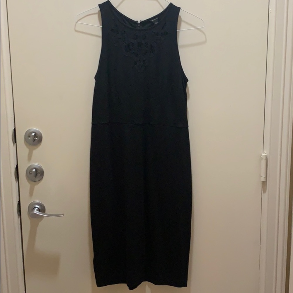 Black midi dress